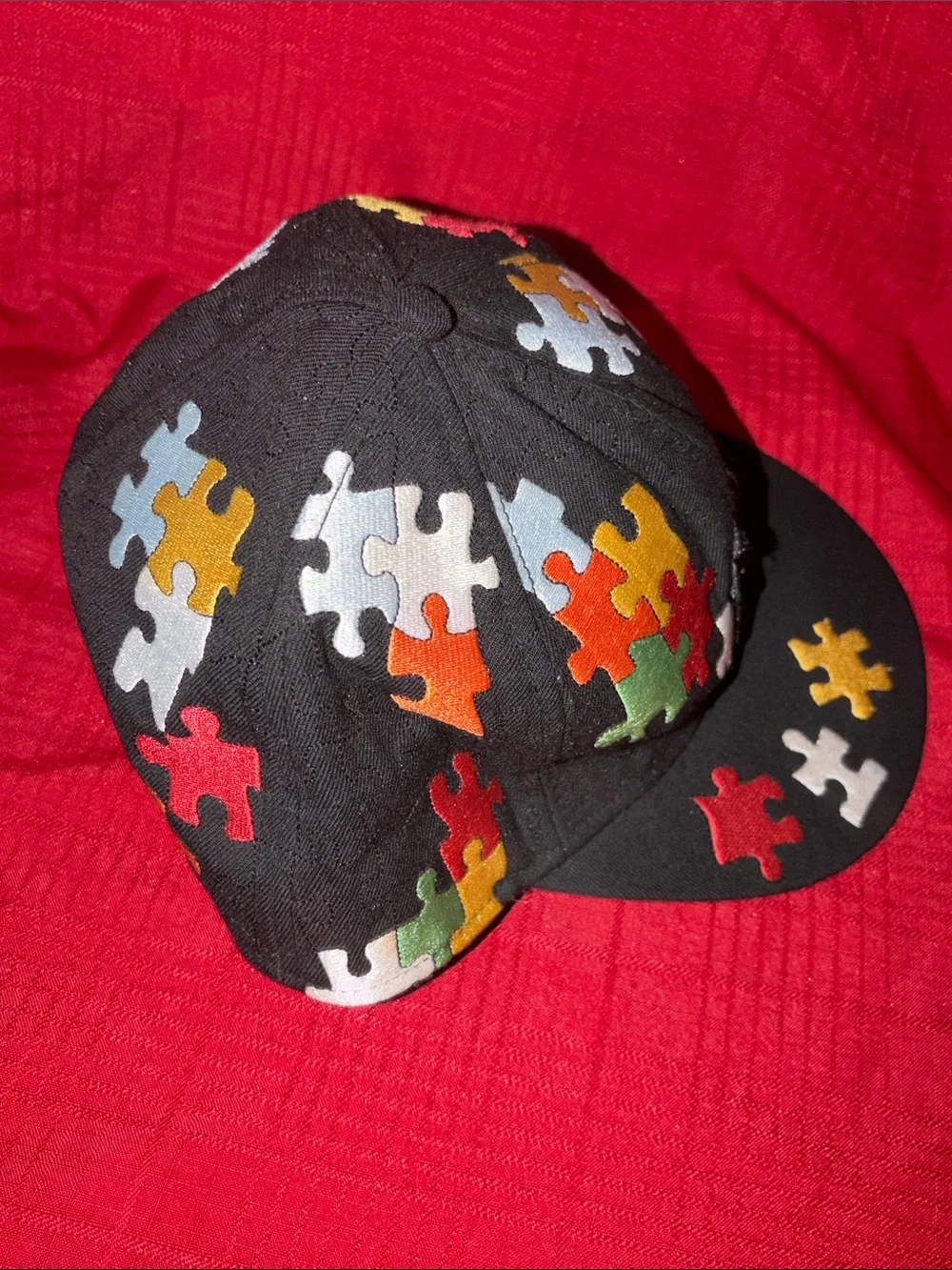 BLACK NEW ERA 59FIFTY NEW YORK YANKEES FITTED  7 7/8 PUZZLE HAT BASEBALL CAP